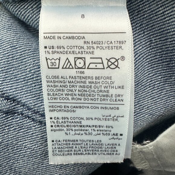 Old Navy High Rise Wow Flare Women's size 8 Dark Wash Blue Denim jeans - Picture 4 of 5